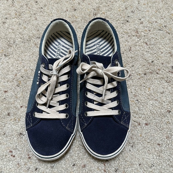 Taos Women's Retro Star Casual Sneakers - Blue Suede size 7.5 - Picture 3 of 9